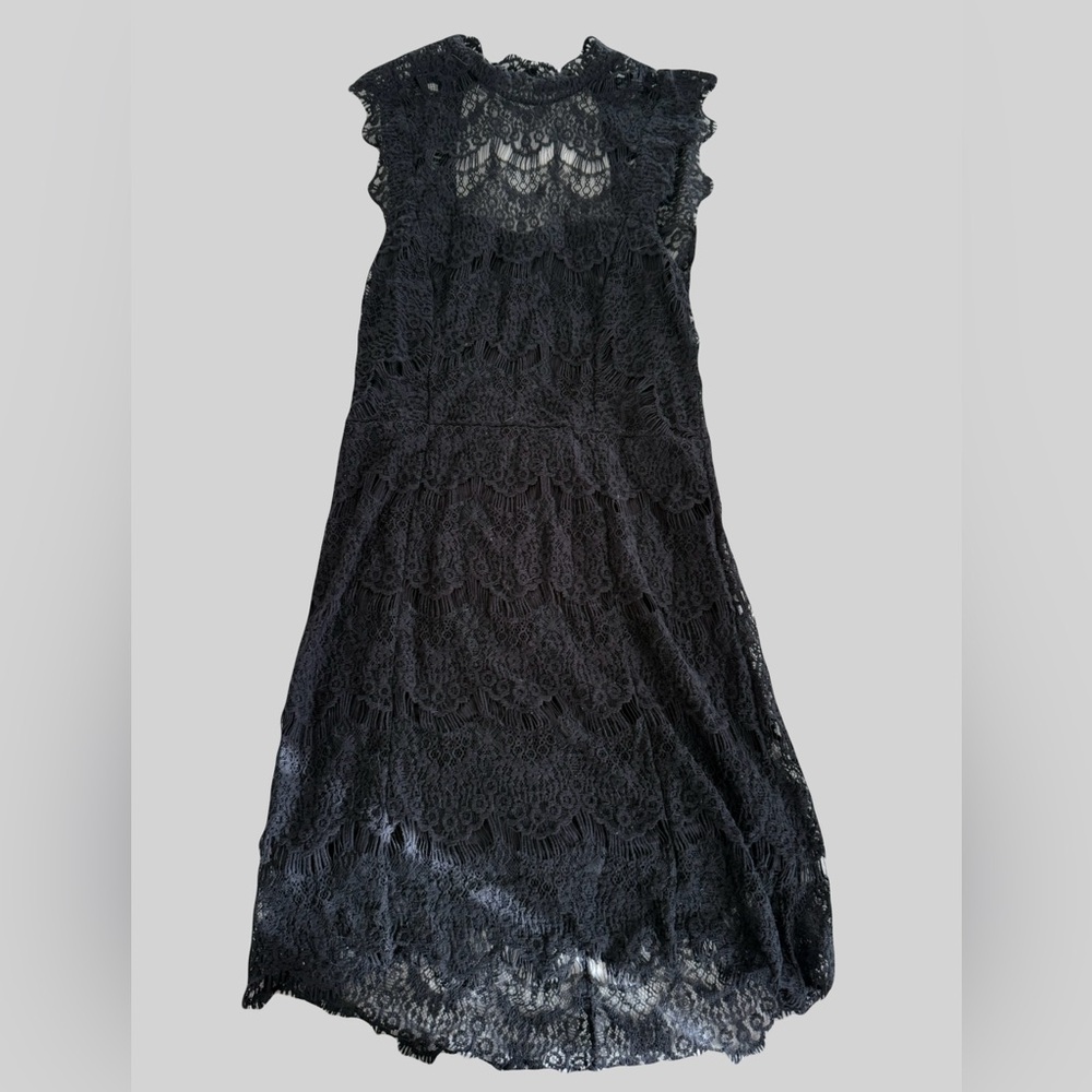 Free People Open Back Lace Knee-high cocktail dress